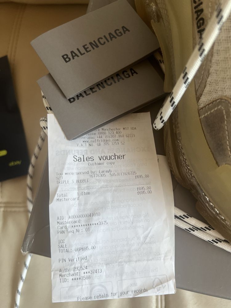 Balenciaga Triple S 37 originali