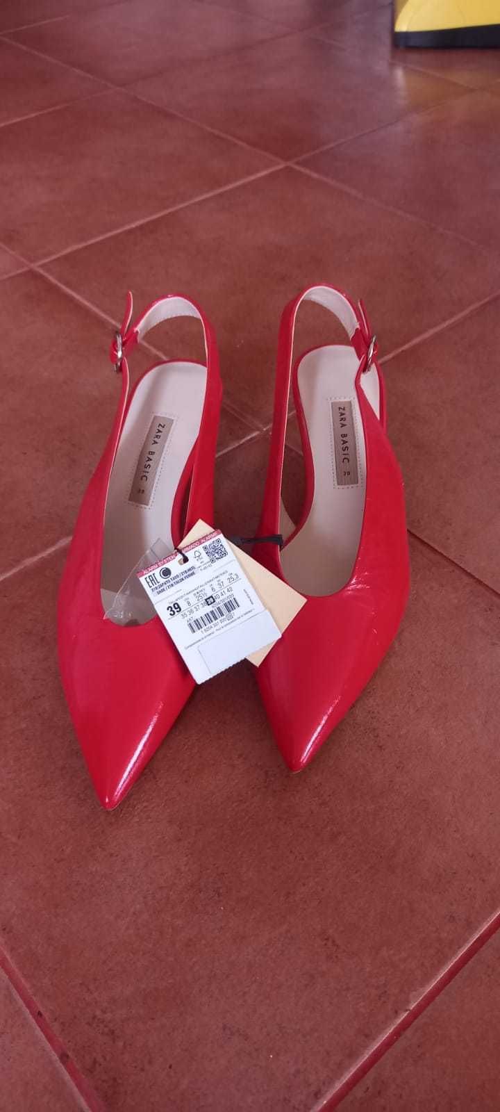 Pantofi noi Zara- piele naturală