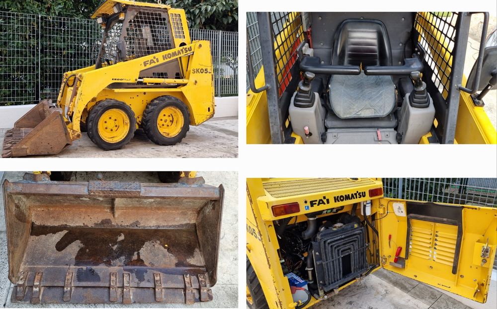 Miniîncarcător KOMATSU SK05J 1750h ORIGINALE  mini încărcător