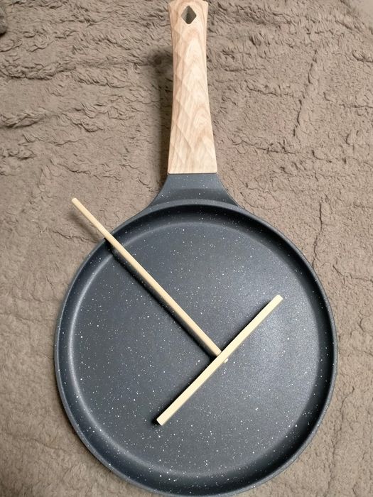 Блинная каменная антипригарная сковорода d21 см, в подарок лопаточка