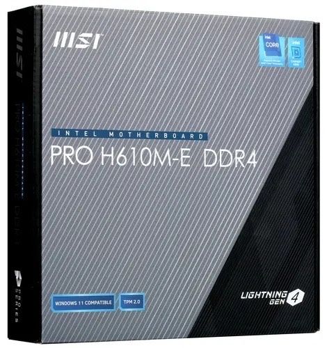 Материнская плата MSI PRO H610M-E DDR4