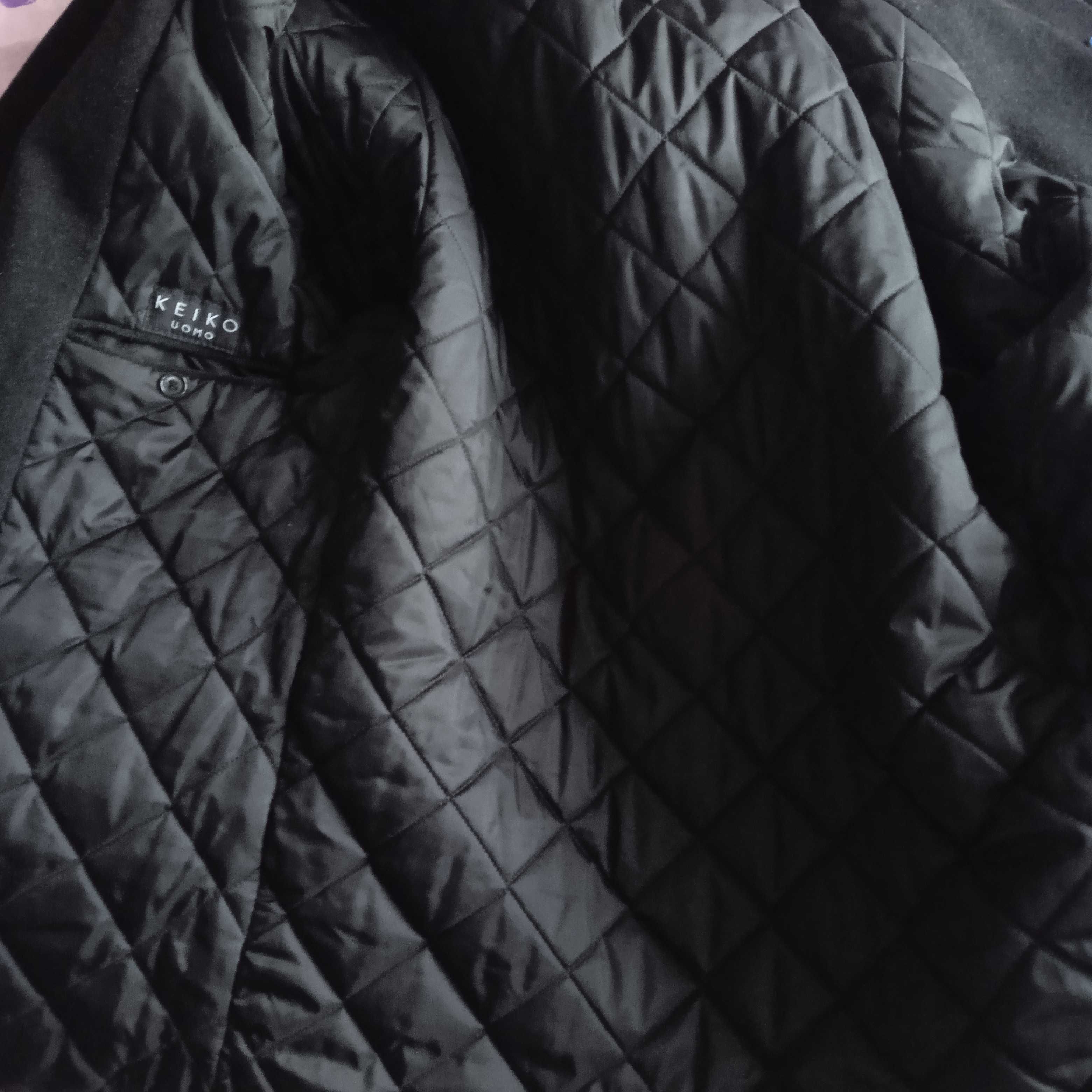 Италианско късо зимно палто Keiko размер М вълнено black woolen coat