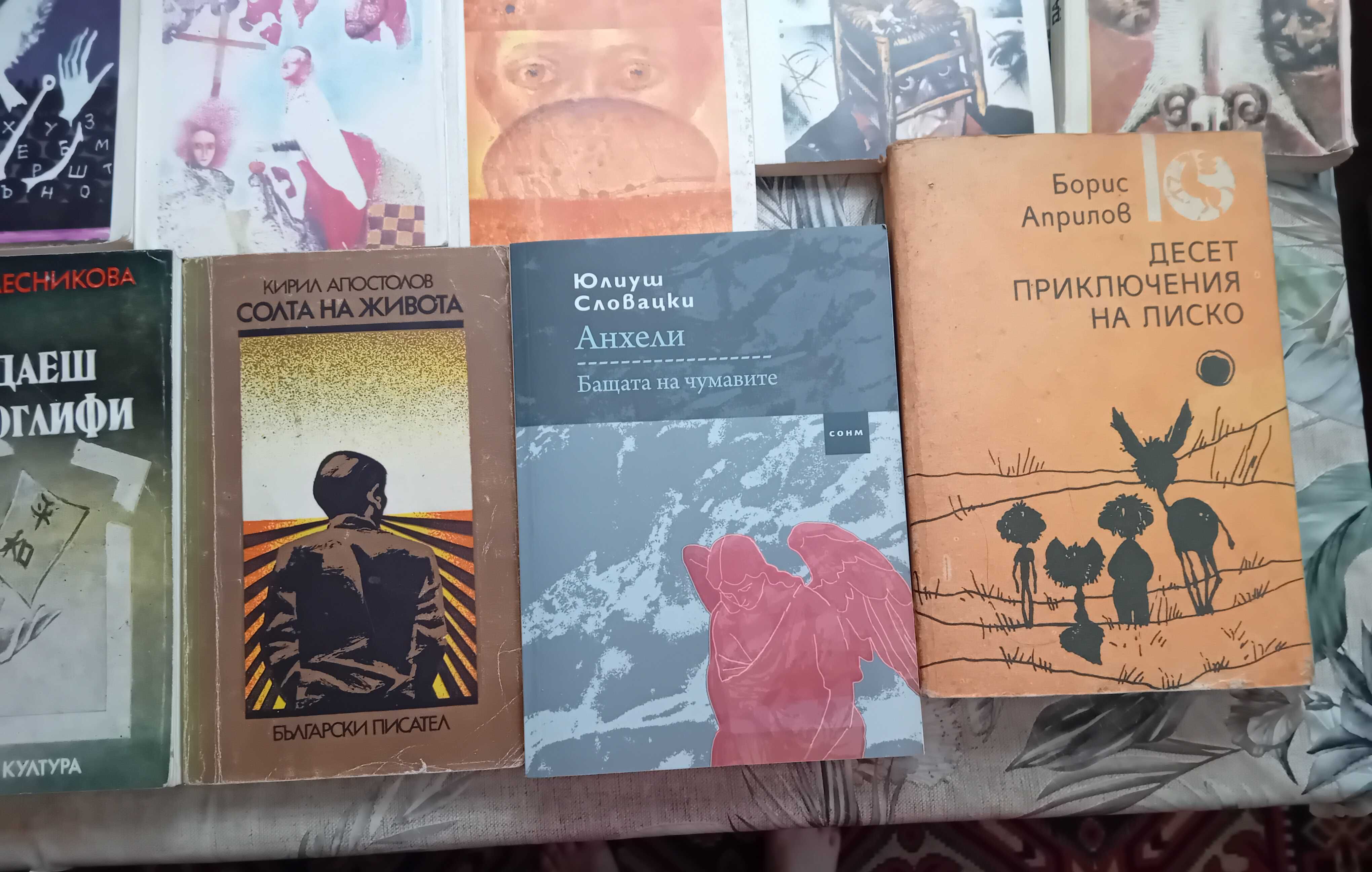 Книги различна тематика: детски, исторически, биографии, художествена