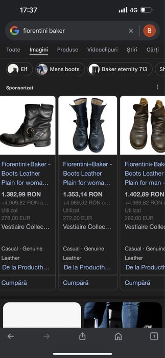 Ghete Fiorentini Baker Officine Creative marimea 41 hand made