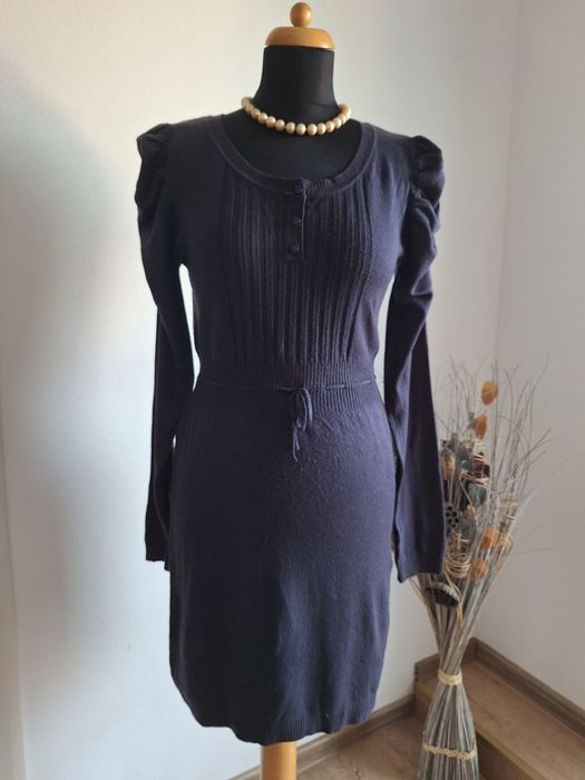 Rochie tricotata bleumarin M