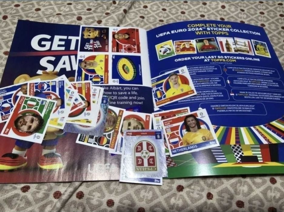 Album euro 2024 topps plus stickere