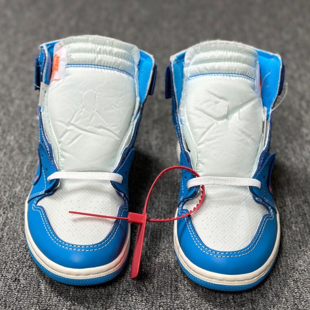 (Lichidare stoc, poze reale) OFF-White x Air Jordan 1 UNC (41)