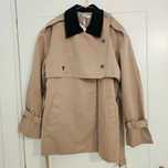 Trench scurt Christian D, bej, S