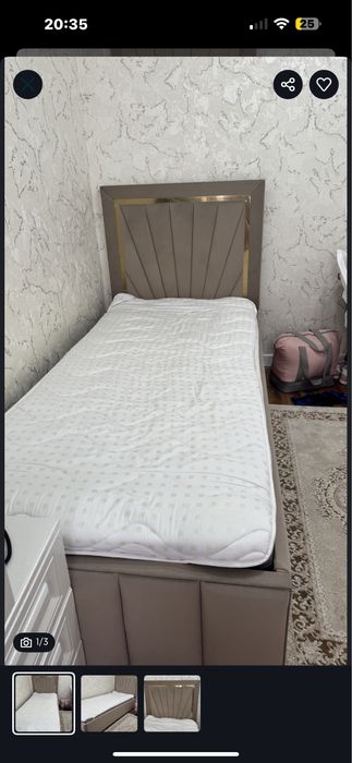 Продается отличный кровать почти новый 2штук