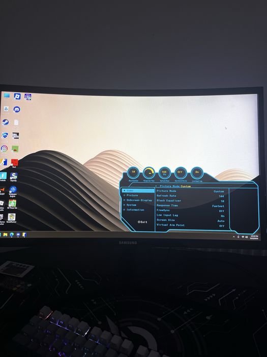 Monitor gaming curbat led va samsung