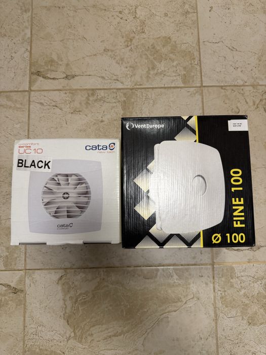 Ventilator baie uc10 hygro timer CATA 100mm /NOU