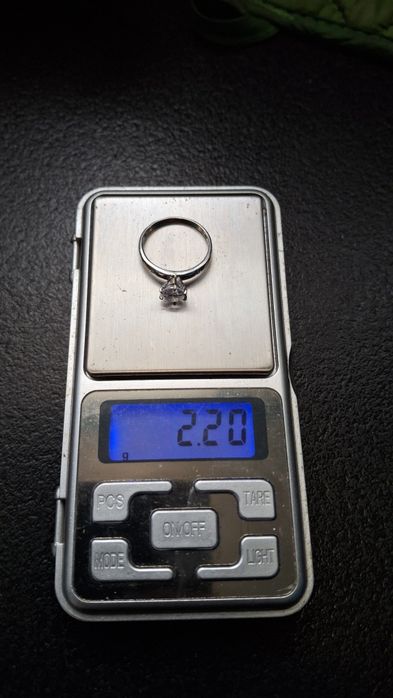 Златен Пръстен 2.24гр - 9 Карата Бяло Злато