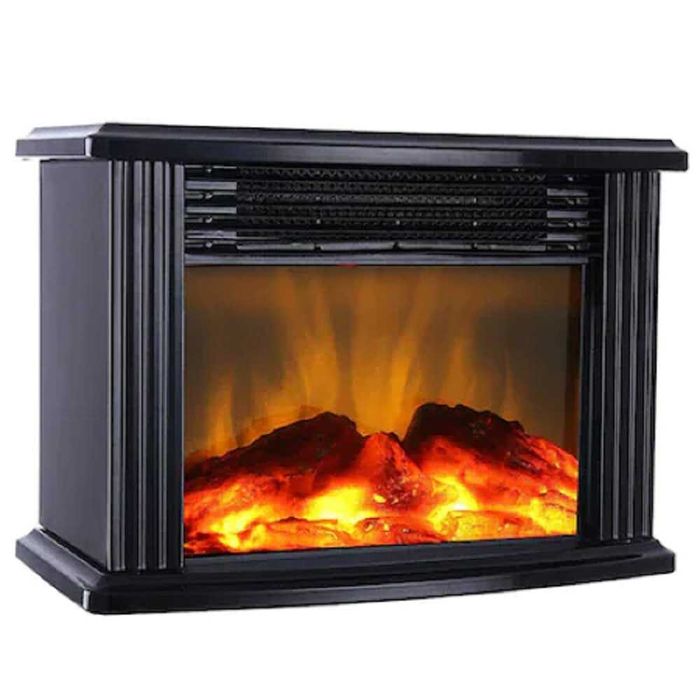 Aeroterma electrica, tip semineu, incalzire instant 1000w, telecomanda