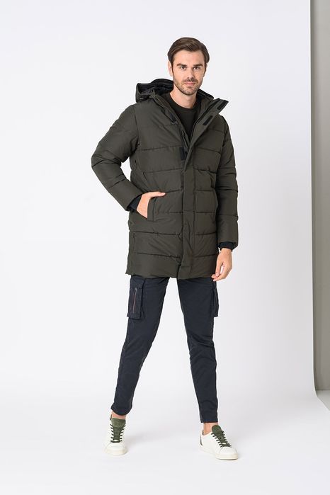 -65%Чисто ново мъжко яке Only & Sons - Зимно капитонирано яке с отделя