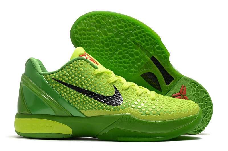 Кроссовки kobe protro 6 grinch люкс кроссовки