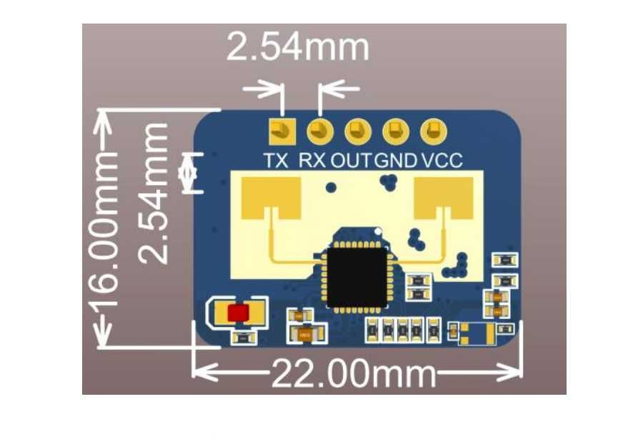 Модуль обнаружения человека LD2410C для Arduino и ESP