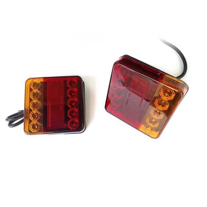 К-т 2бр. LED Стопове за Ремарке Платформа Каравана Кемпер 100x100мм