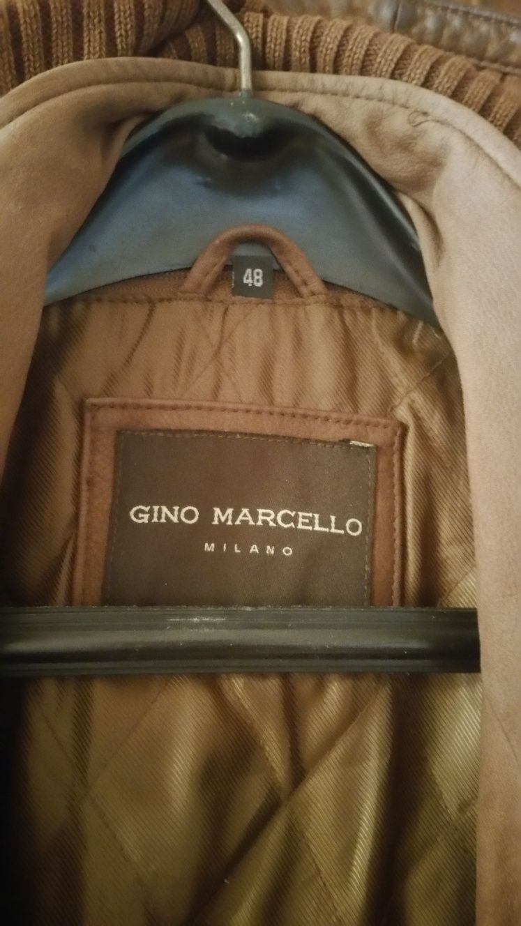 Кожена шуба-яке Gino Marcello кожа-набук