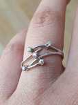 Inel aur alb 18k/ 18mm