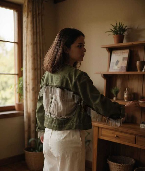 Дънково яке уникален дизайн