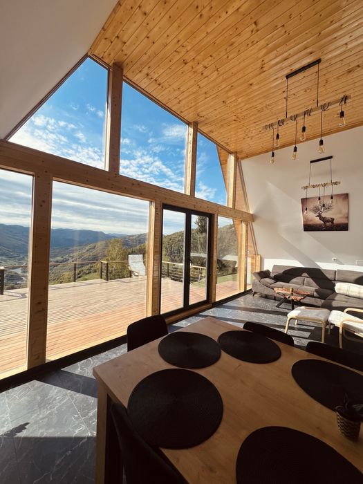 Cabana de inchiriat A-frame SkyDeck Cabin