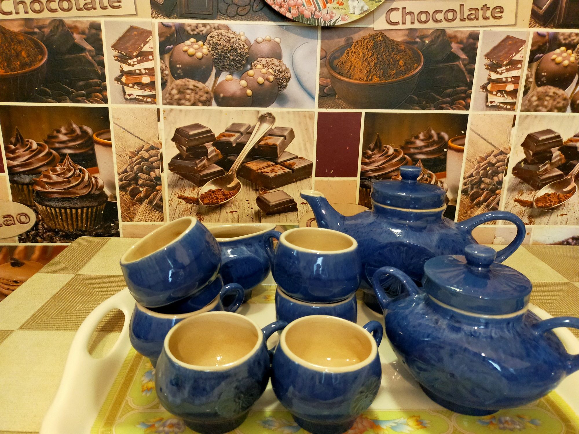 Чайно/Кофейный сервиз из керамики.