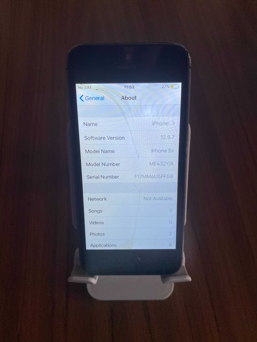 iPhone 5S 16gb sticla sparta fara iCloud!