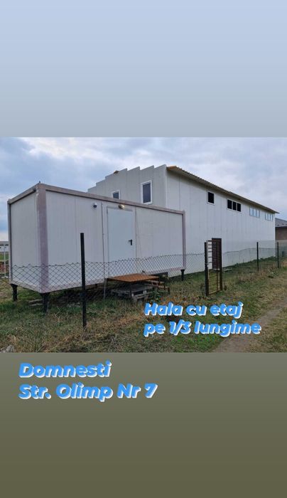 HALA NOUA - CASA Domnesti / Casa la etaj in hala / Depozit Domnesti /