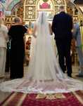 Voal de mireasă lung Marry Bridal cu dantelă brodată