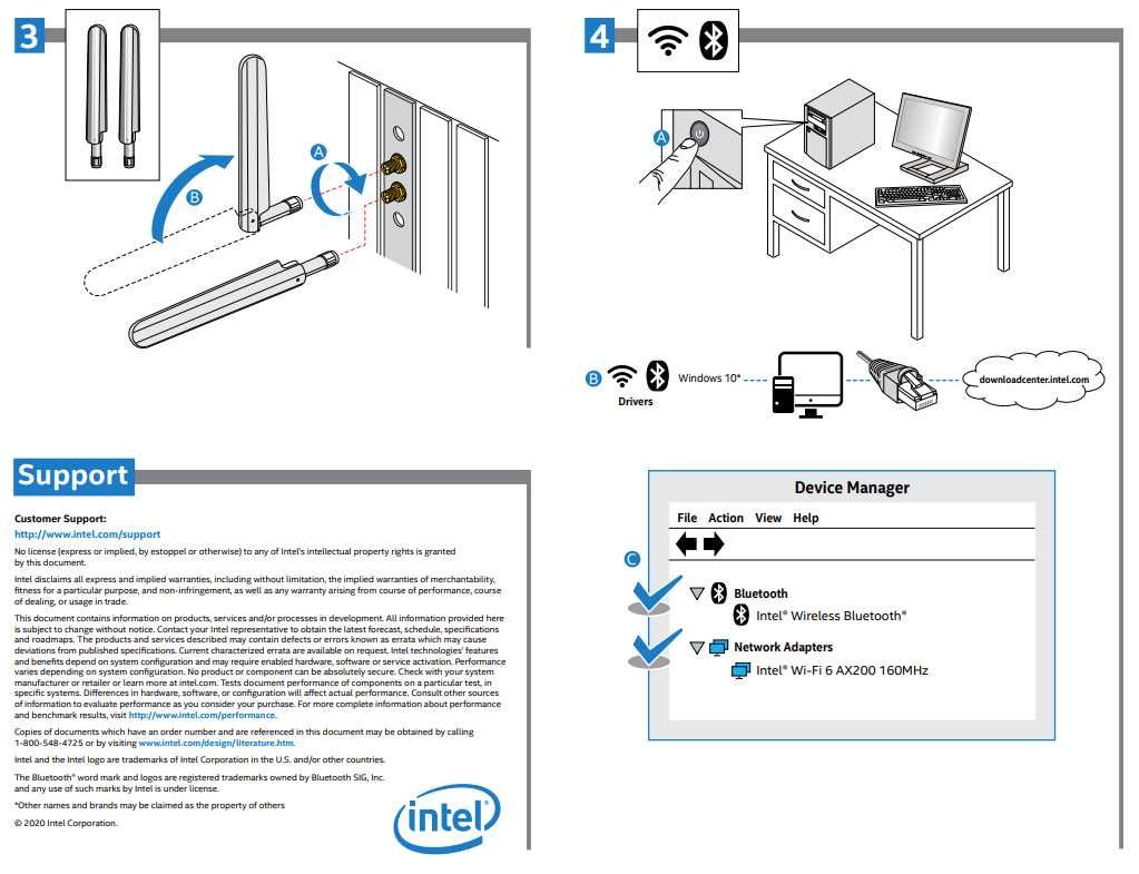 Intel Wi-Fi® 6 (Gig+) Desktop Kit AX200.NGWG.DTK vPro®