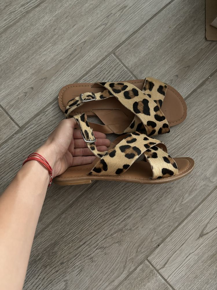 Сандали Asos, естествена кожа с косъм