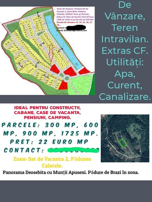 Teren Intravilan, Zona Beliș, Sat De Vacanta, Utilități, Extras CF