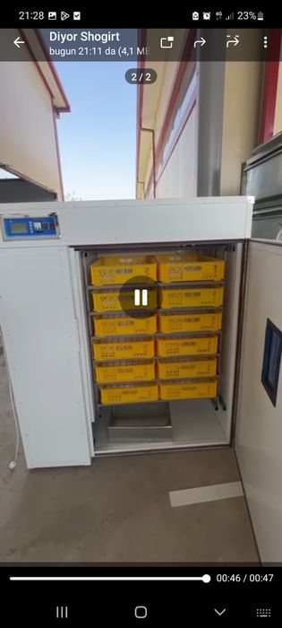 Inkubator juja ochtiradigan aparat
