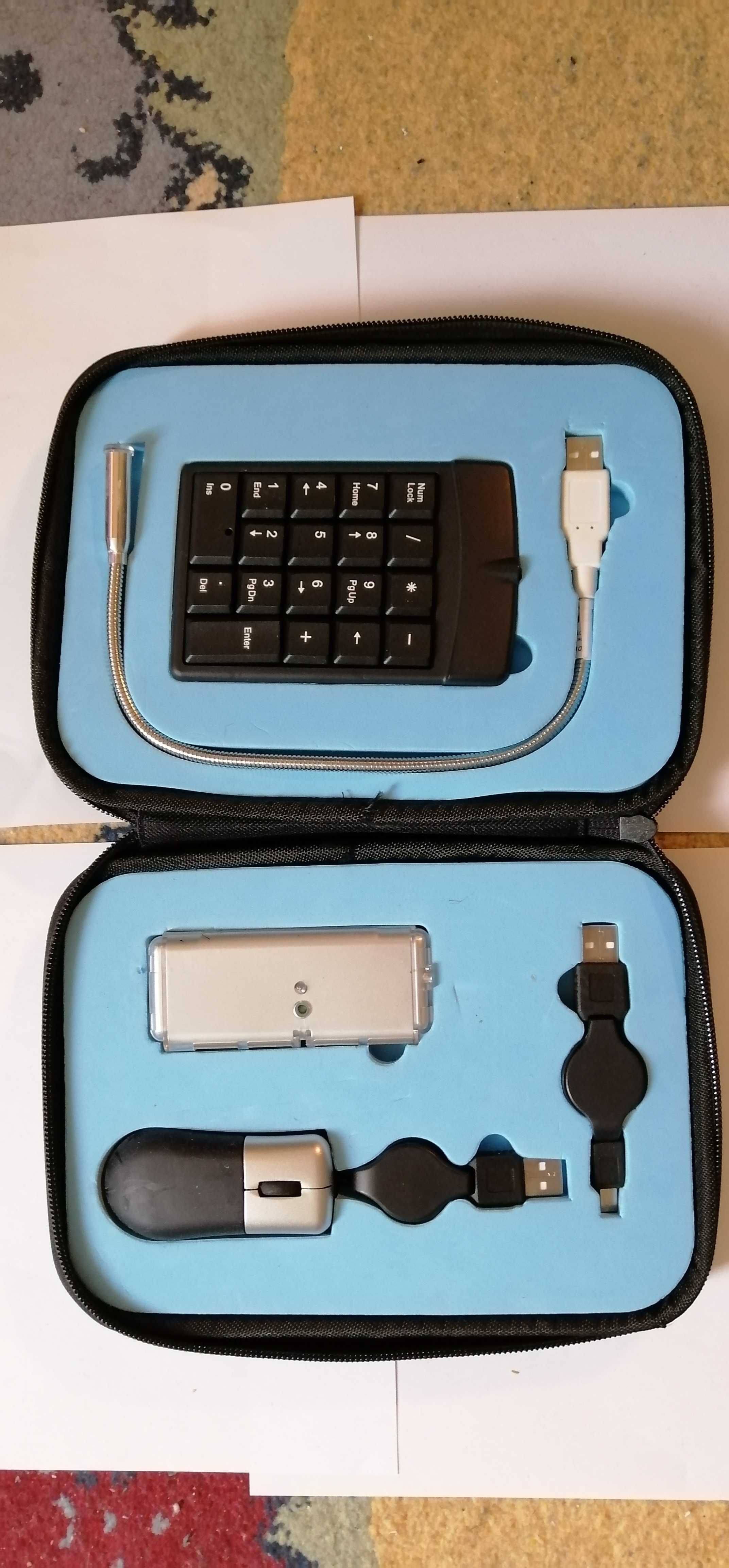Sigma set mouse  calculator birou usb adaptor cu husa.