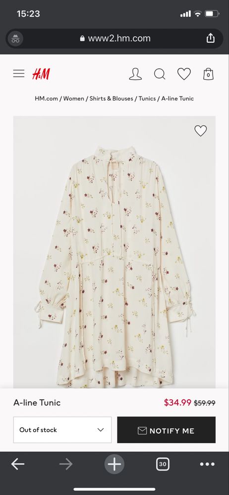 Платье в цветочный принт H&M