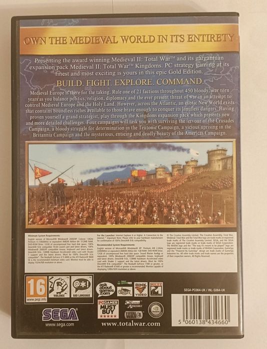 Joc PC - Medieval II Total War Gold Edition (DVD + manual) + BONUS
