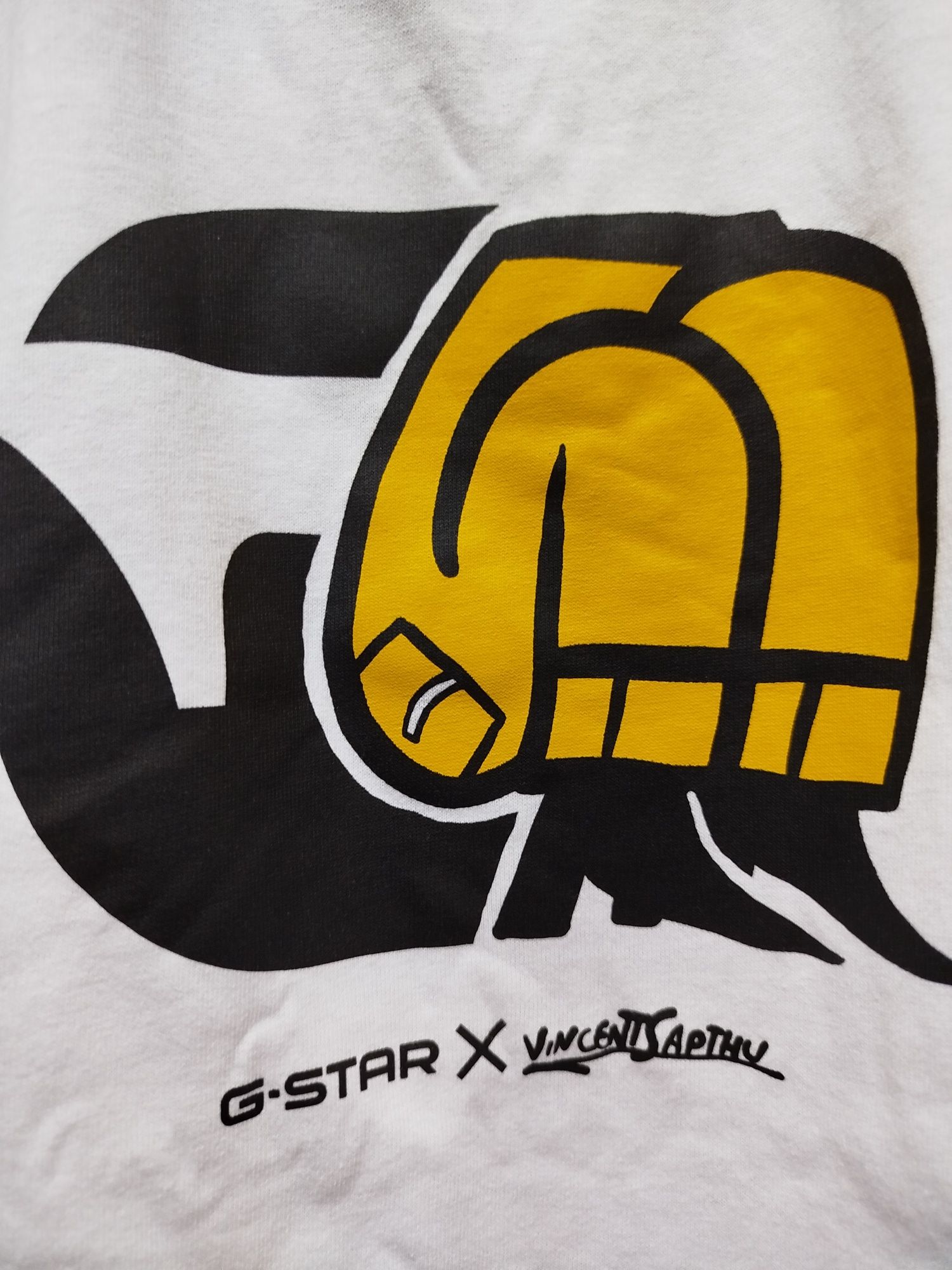 Оригинална тениска G-Star Raw Cartoon Loose M , L нова мъжка бяла