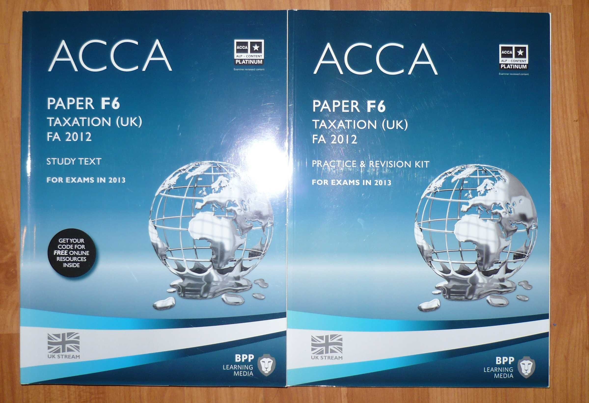 ACCA учебници комплект-F4,F6,F8,P1,P7