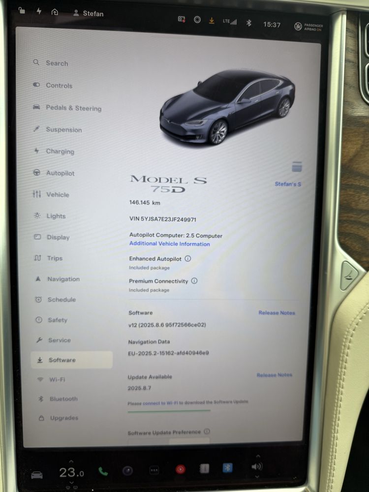 Tesla Model S 75D - Garantie motor + baterie Mai 2026