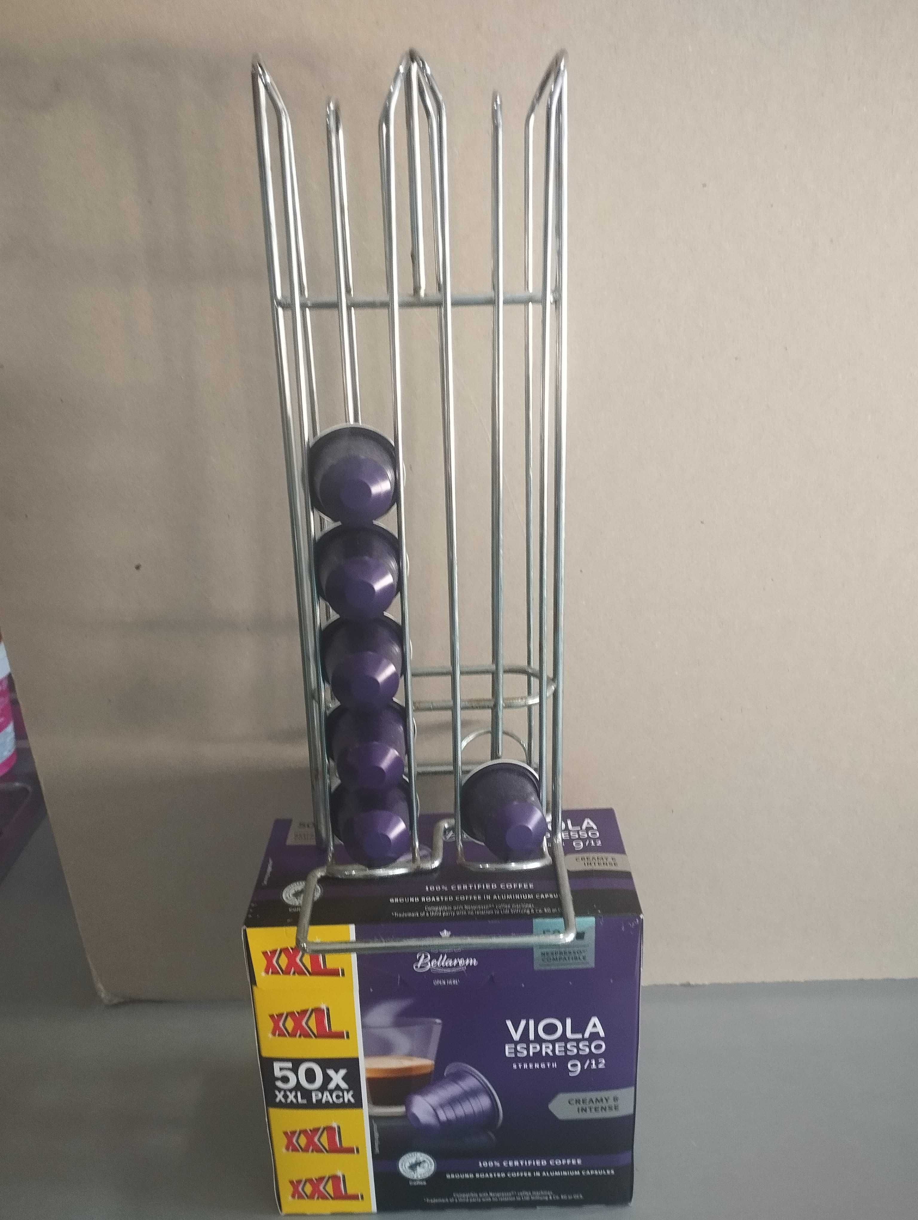 Стойка за кафе капсули , за NESPRESSO, 40бр.-ИНОКС-+ 50 Касули подарък