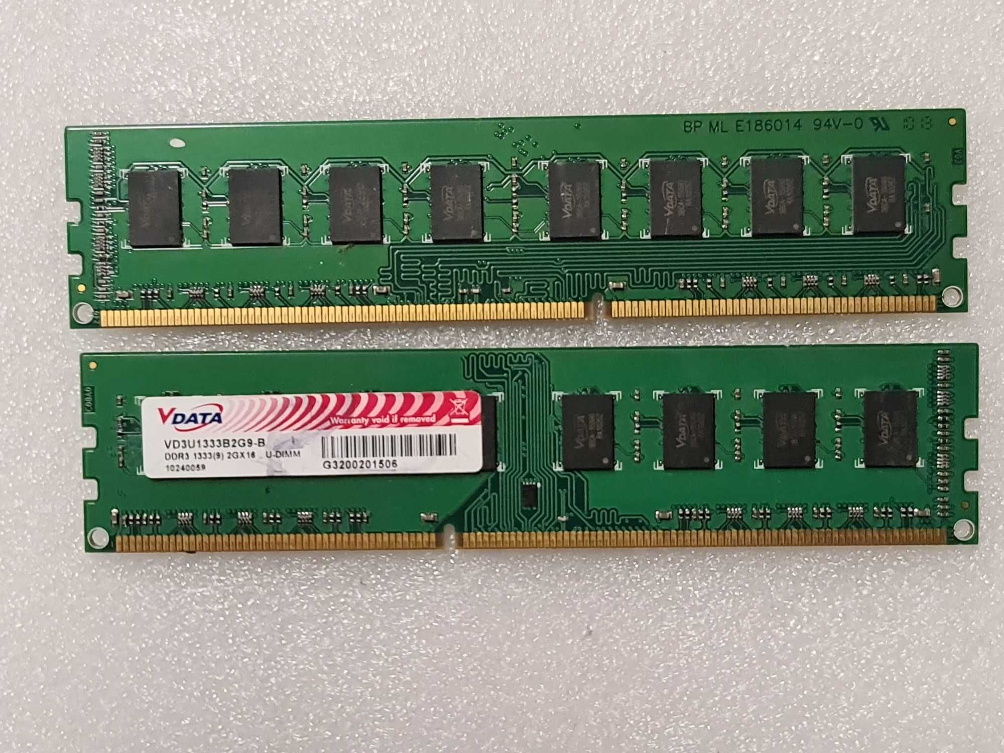 Memorie RAM desktop VDATA 2GB DDR3 1333MHz CL9 bulk - poze reale