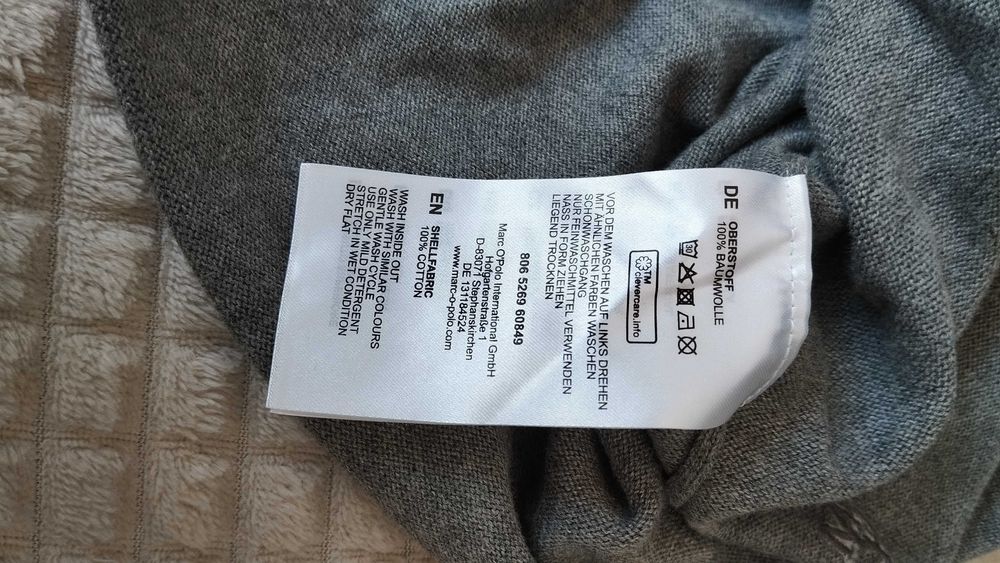Marc ó Polo Мъжки пуловер размер L като нов в сиво