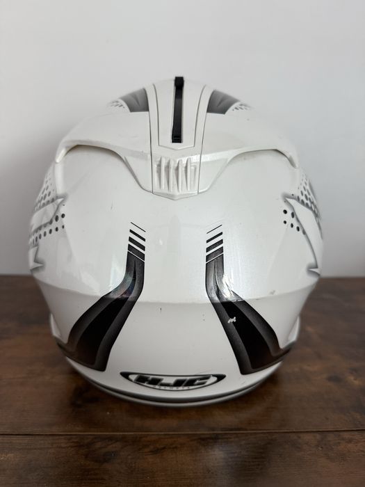 Casca moto HJC marimea L + pinlock culoare alb negru