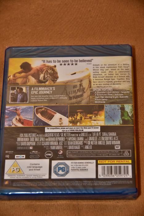 Bluray film "Life of Pi", original, in tipla