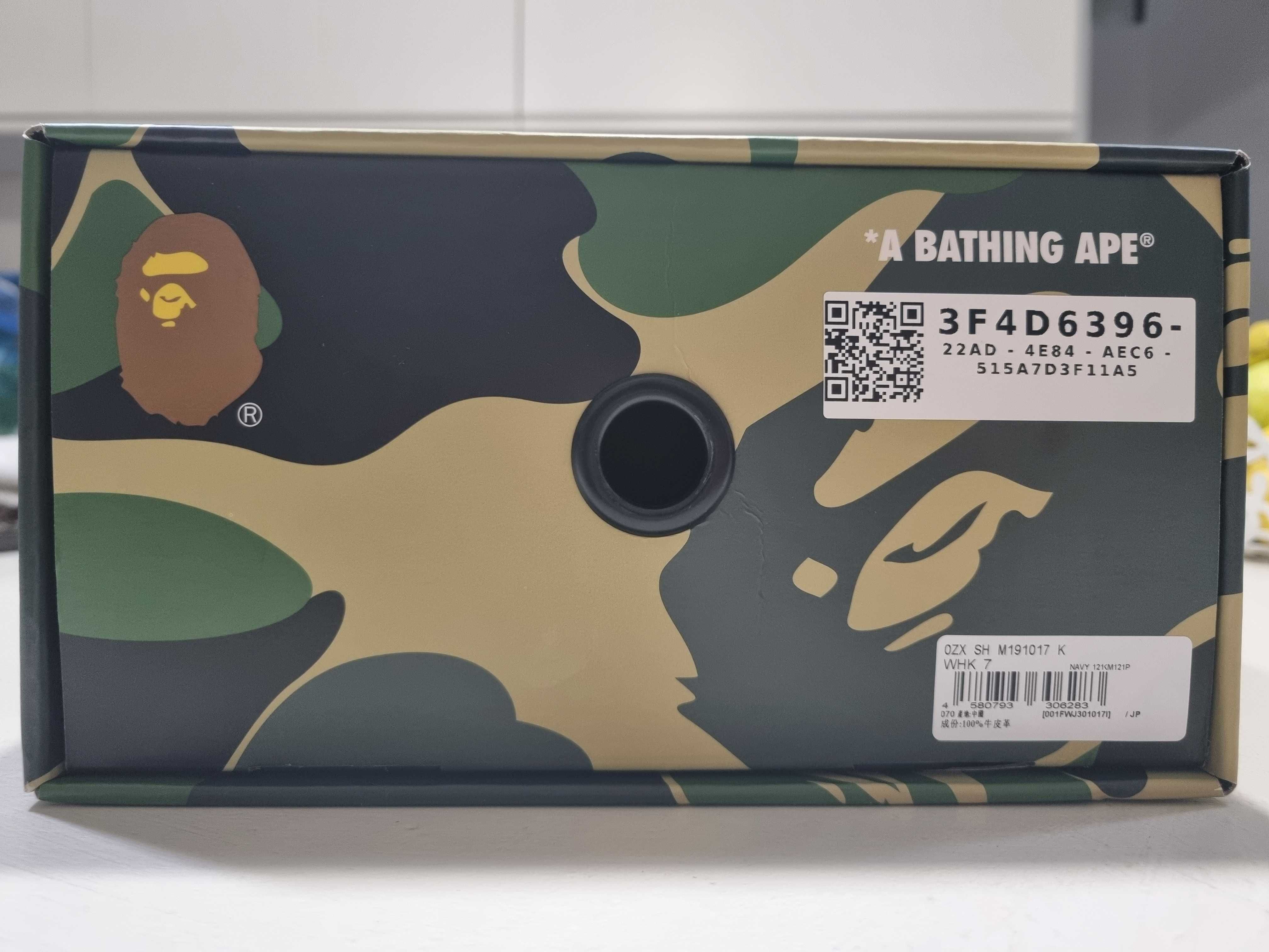 Pantofi Bape White Blue