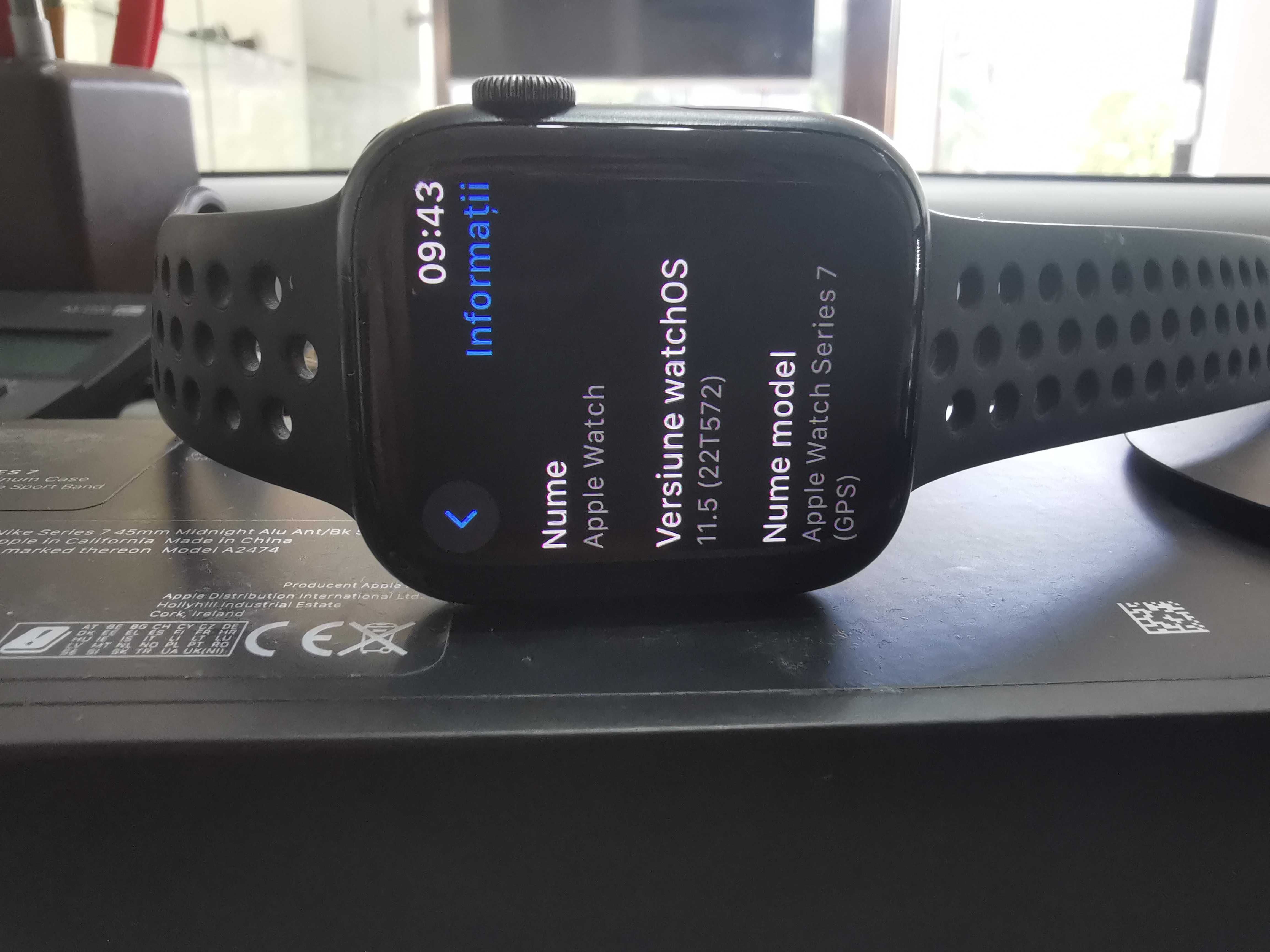 Apple Watch 7 Nike GPS/45mm/80%/Midnight Aluminium/Cutie ID8277