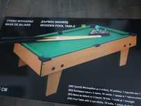 Masa de biliard copii 75x41x16.5cm 2 tacuri creta perie Noua sigilata