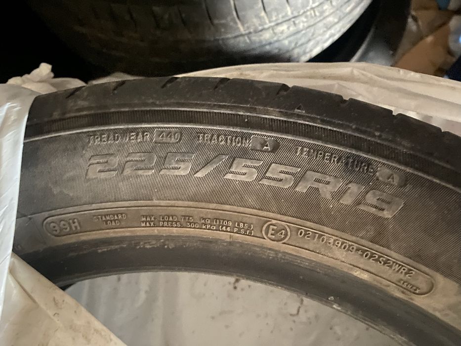 Резина летняя 225/55/19 сезон катанный