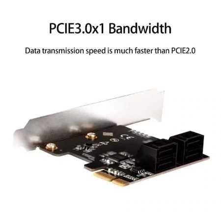 Placa PCI Express, 4 porturi SATA III Expansion card SATA 3.0