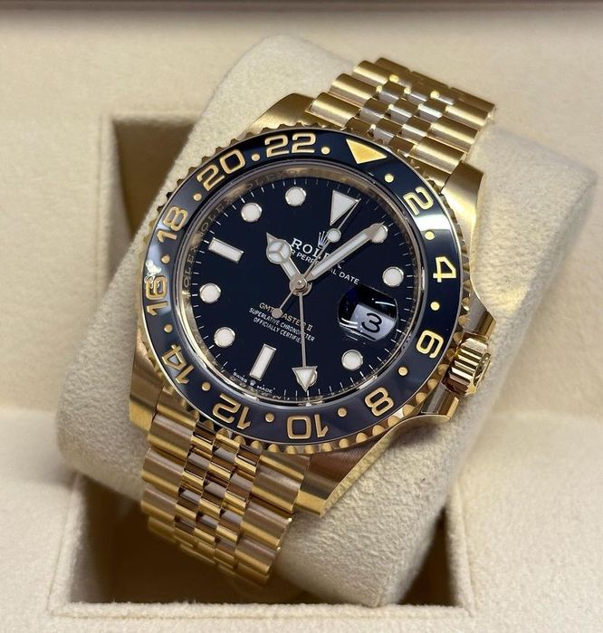 ceas rolex gmt - master ll black dial